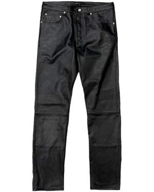 Purple Brand Leather Pant Beauty P011 Lbbr422" - Black
