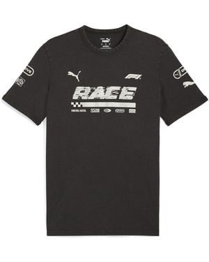 PUMA F1 Graphic Ringer T-Shirt 631641 01" - Black