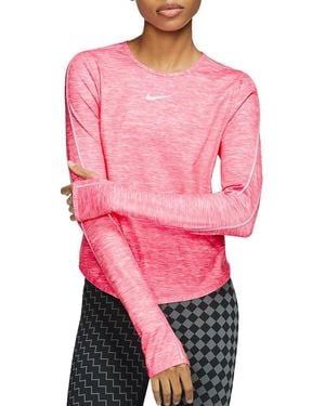 Nike Top Long Sleeve Runway Reflective Style Ck2312 663" - Black