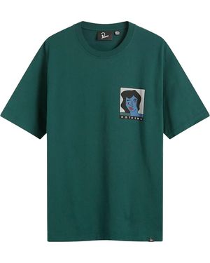 by Parra Parra Nothing Please Ss T-Shirt "Pine" 54306" - Green