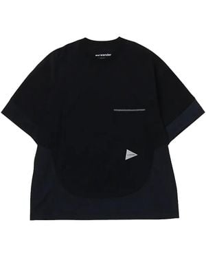 and wander Combi T-Shirt 5746184073 010" - Black