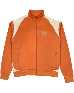 Sinclair Tech Logo Track Jacket Rust Sinc Tj Rst" - Orange