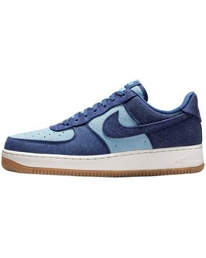 Nike Air Force 1 Low '07 Lv8 "Denim Worn" Ir0951 400" - Blue