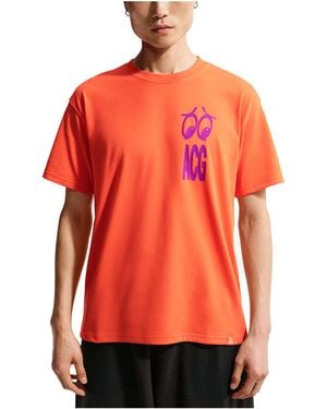 Nike Acg Dri-Fit T-Shirt "Safety" Ih1300 819" - Red