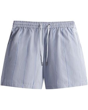 Kith Jacquard Active Short "Orbit" Khm060407 463" - Blue