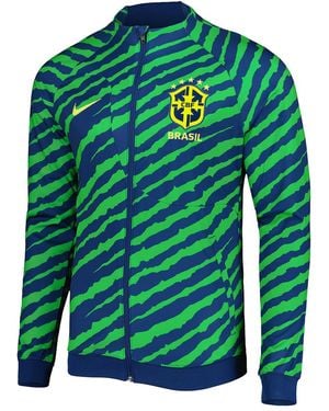 Nike Brazil Academy Pro Anthem Jacket Fifa World Cup 22 Dr9018 490" - Green