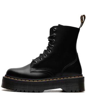 Dr. Martens Jadon Boot Smooth Leather Platforms 15265001" - Black