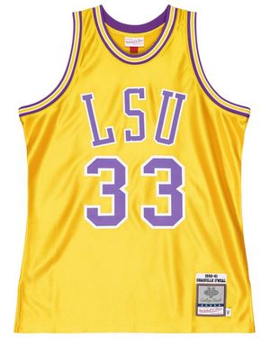 Mitchell & Ness Home Jersey "Ncaa Lsu Tigers 1990 Shaquille O'Neal" Ajy54241 Lsu90Sonatgd" - Black