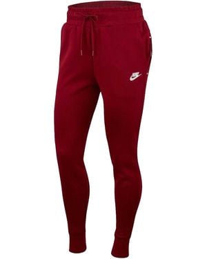 Nike Tech Fleece Jogger Trousers "Burgundy" Bv3472 677" - Red