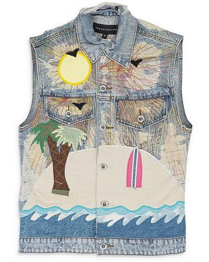 Who Decides War Usa Seaboard Vest "Pale - Black
