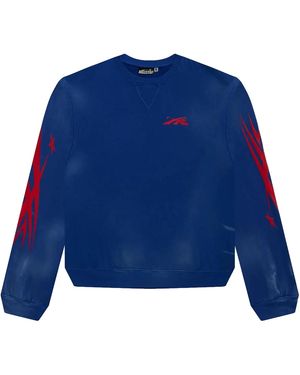 HELLSTAR Sports Core Logo Crewneck "Royal" Hsr135" - Blue