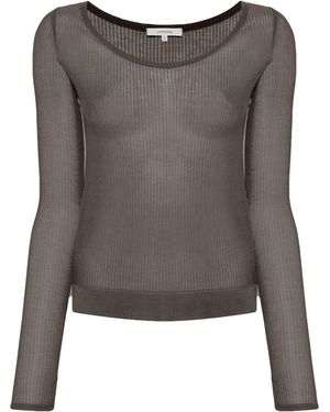 Lemaire Seamless Top "Hazelnut" To1278 Lk1017 Br451" - Black
