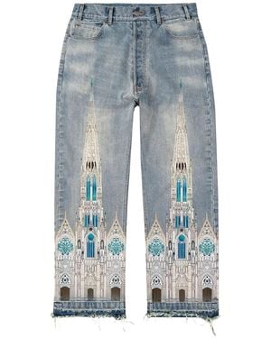Bravest Studios Cathedral Denim Trousers Bs131" - Black