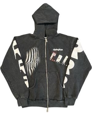 RIVINGTON Apocrypha Pious Zip Hoodie "Mechanic" Apoc Zh04 Mech" - Black