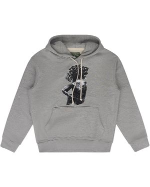 DENIM TEARS Srca Graphic 2 Hoodie Dt734" - Grey