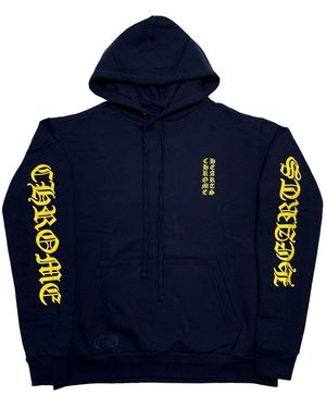 Chrome Hearts Vertical Logo Hoodie Chrm1216" - Blue