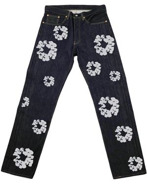 DENIM TEARS Levi's Cotton Wreath Jean Dt503" - Black