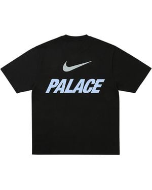 Palace Nike Font Swoosh T-Shirt P0137" - Black