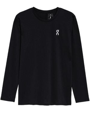 On Shoes Core Long T-Shirt 1Me10750553" - Black