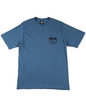 Stussy Dover Street Market Nyc T Shirt "Storm" Stus550" - Blue