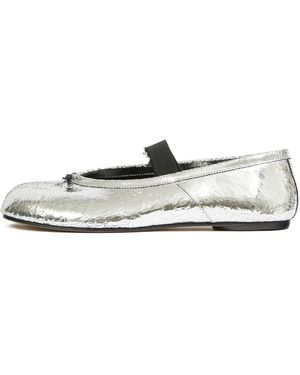 Maison Margiela Tabi Ballerina Flat Elastic Band "Textured" S39Wz0113 P7456 H7730" - Black