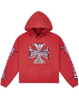GODSPEED NEW YORK Chrome Motto Hoodie Wash" 9Gqzjvr0" - Red