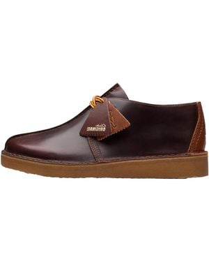 Clarks Desert Trek Hiker "Burgundy Leather" 26178208" - Brown