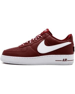 Nike Air Force 1 '07 Lv8 "Nba Pack" 823511 605" - Red