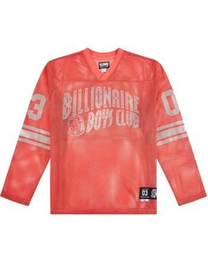 BBCICECREAM Zone Long-Sleeve Knit T-Shirt "Rose Of Sharon" 861 2318 Rose" - Red