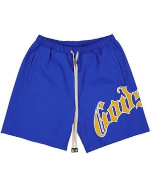 GODSPEED NEW YORK Og Logo Nylon Shorts Gs388" - Blue