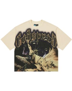 GODSPEED NEW YORK Divine Extinction T-Shirt "Bone" Gs207" - Black