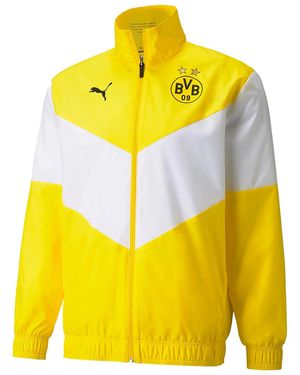 PUMA Bvb Borussia Dortmund Prematch Jacket 764295 01" - Yellow