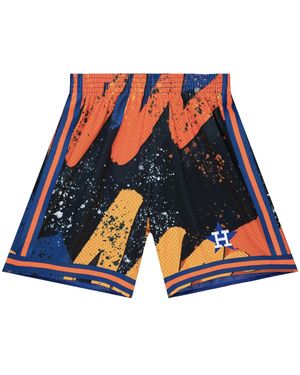 Mitchell & Ness Hyper Hoops Fashion Shorts "Mlb Houston Astros" Pshr1255 Hasyyppporan" - Blue