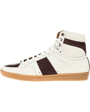 Saint Laurent Sl/10 Trainer High Bordeaux Gum" 182418 M236005" - Black