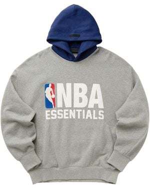 Fear Of God Nba Sports Fit Hoodie "Concrete Heather Estate" 192Nb256402F" - Black