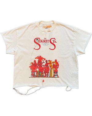 SEKRIT Devil Band T-Shirt "Vintage" Skrt001" - Black