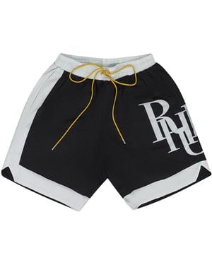 Rhude Side Logo Shorts Rhss22Sh11197372 Blk" - Black