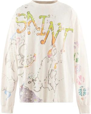 SAINT Mxxxxxx Coco Long-Sleeve T-Shirt Sm Mk1 0000 C17" - Black
