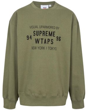 Supreme Wtaps Crewneck "Fw21" Su11185" - Green