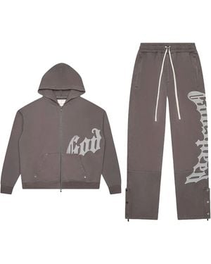 GODSPEED NEW YORK Og Logo V2 Stone Sweatsuit Og Logo Sweatsuit V2 Stone" - Black