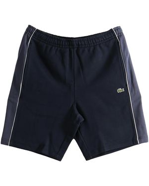 Lacoste Regular Fit Colour-Block Fleece Shorts "Blackbird Graphite" Gh0893 4Ci"