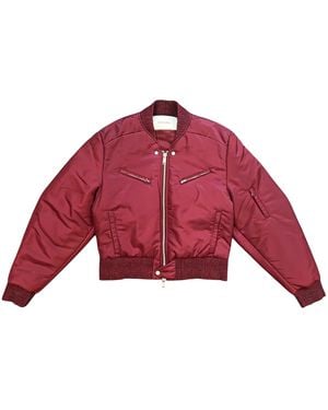 Entire studios Arc Bomber Jacket "Raspberry" Esfw26Bo02005" - Red