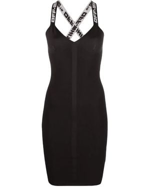 Off-White c/o Virgil Abloh Logo Band Tank Dress Owihi022C99Kni0011009" - Black