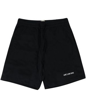 Aimé Leon Dore Logo Gym Shorts Ss22Wr000 Jet" - Black