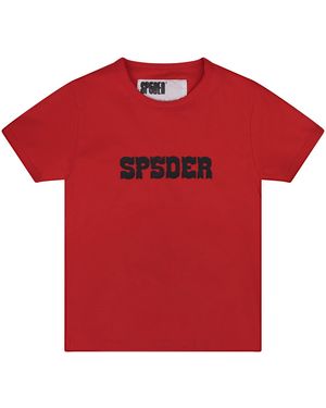 Sp5der Western Logo Baby T-Shirt 462" - Red