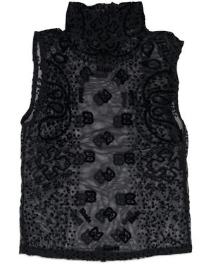 Rhude Bandana Mesh Tank Rhss22Ta04307372" - Black