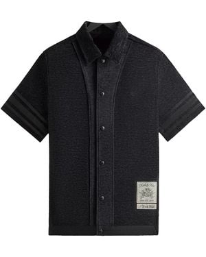 Kith Chenille Woodpoint Shirt Khm032695 001" - Black