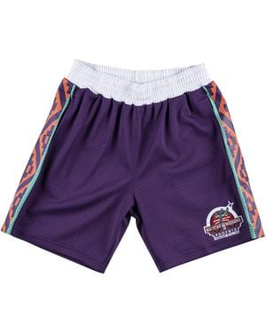 Mitchell & Ness Nba All-Star Pattern Short "1995 All-Star" Shorsc19004-Asgpurp95" - Black