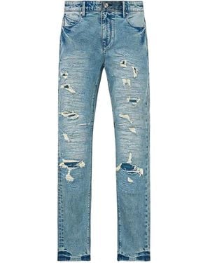 RTA Bryant Denim Jeans "Frayed Horizon" Mdgdd1126 J1205Frhrn" - Black