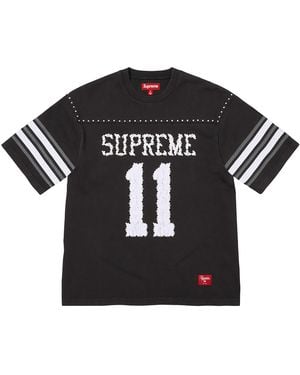 Supreme Studded S/S Football Top "Ss26 - Black